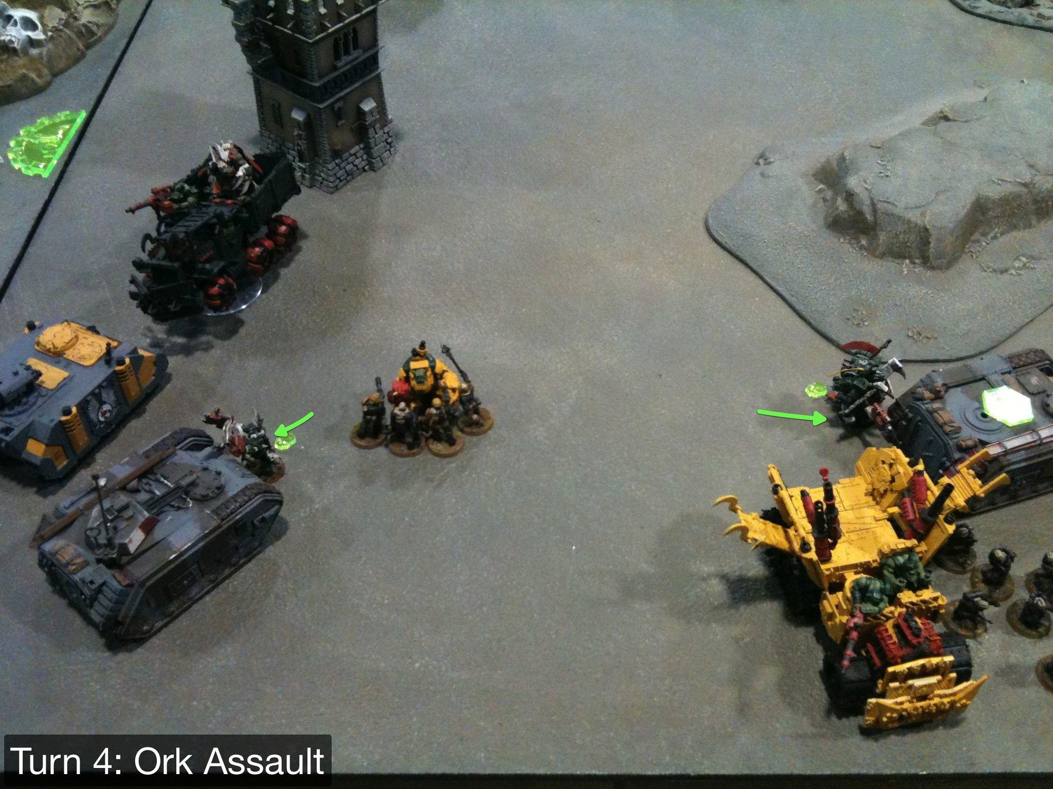 Battle Report, Da Ork Angelz, Imperial Guard, Orks Ork vs IG 1000 2